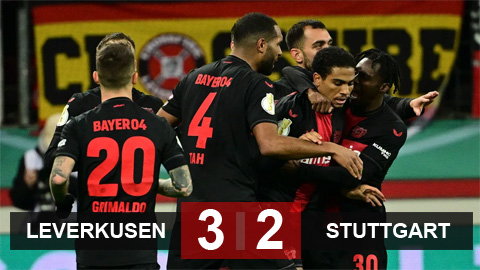 Thắng nghẹt thở, Leverkusen vào bán kết và mơ về 'cú ăn ba' Thắng nghẹt thở, Leverkusen vào bán kết và mơ về 'cú ăn ba'