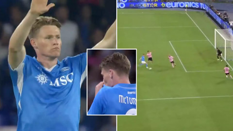  McTominay có hành động khiến fan MU ngứa mắt sau ghi bàn đầu tiên cho Napoli