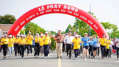 Sôi nổi Lễ phát động Ngày chạy Olympic vì sức khỏe toàn dân tỉnh Bình Dương và Giải Việt dã huyện Bàu Bàng mở rộng năm 2025 Sôi nổi Lễ phát động Ngày chạy Olympic vì sức khỏe toàn dân tỉnh Bình Dương và Giải Việt dã huyện Bàu Bàng mở rộng năm 2025