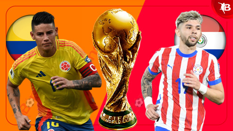  07h00 ngày 26/3: Colombia vs Paraguay