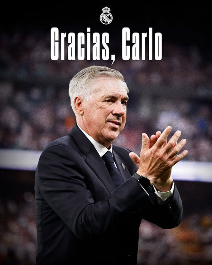 Real thông báo chia tay Ancelotti