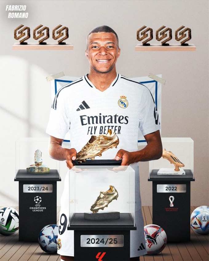 Mbappe ghi dấu ấn trong mùa giải ra mắt Real Madrid