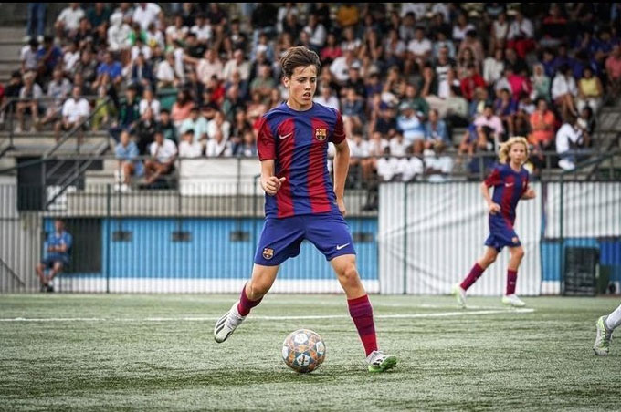 Tomas đang thi đấu nổi bật trong các lứa trẻ của Barca