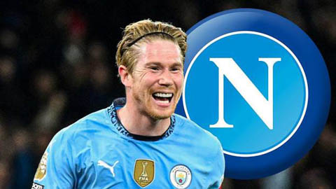  Napoli ký hợp đồng 2 năm với Kevin De Bruyne