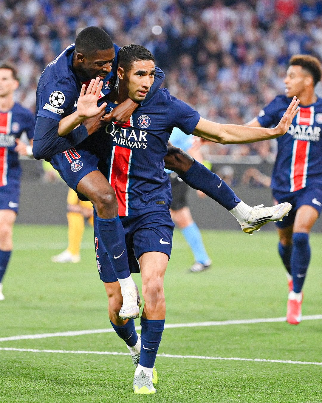 Hakimi ghi bàn hưng không ăn mừng vì từng khoác áo Inter