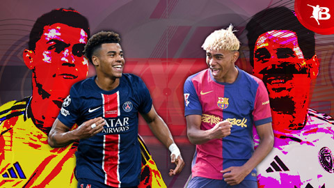 Desire Doue vs Lamine Yamal: Kỳ phùng địch thủ Messi - Ronaldo thời đại mới Desire Doue vs Lamine Yamal: Kỳ phùng địch thủ Messi - Ronaldo thời đại mới