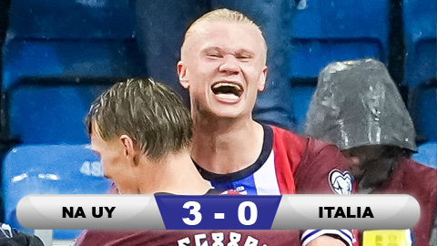 Kết quả Na Uy 3-0 Italia: Chiến thắng '3 sao' cho Na Uy Kết quả Na Uy 3-0 Italia: Chiến thắng '3 sao' cho Na Uy
