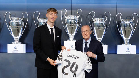 Dean Huijsen nhận số 24 trong ngày ra mắt Real Madrid Dean Huijsen nhận số 24 trong ngày ra mắt Real Madrid