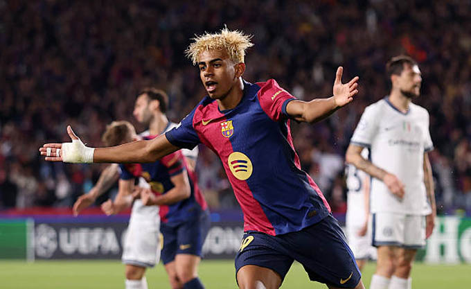 Lamine Yamal là cầu thủ có giá trị nhất trong đội hình Barca, đạt 200 triệu USD (tăng 80 triệu USD)