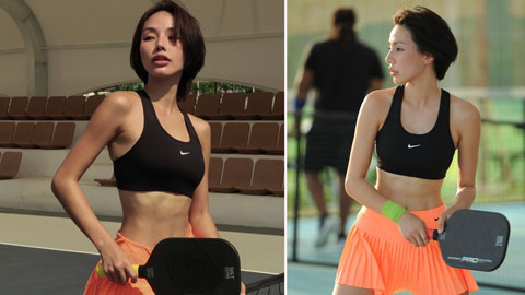Nữ ca sĩ Gigi Hương Giang hở bạo trên sân pickleball Nữ ca sĩ Gigi Hương Giang hở bạo trên sân pickleball