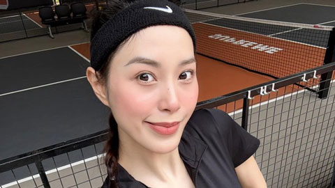 Hoa khôi bóng chuyền Đặng Thu Huyền gây sốt với pickleball Hoa khôi bóng chuyền Đặng Thu Huyền gây sốt với pickleball