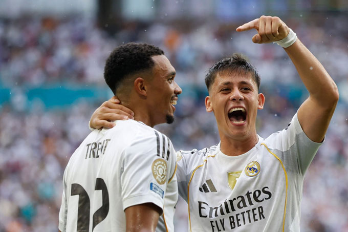 Alexander-Arnold đã có dấu ấn đầu tiên trong màu áo Real Madrid với pha kiến tạo tuyệt đỉnh