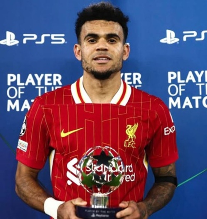 Diaz giành giải cầu thủ xuất sắc nhất trận đấu