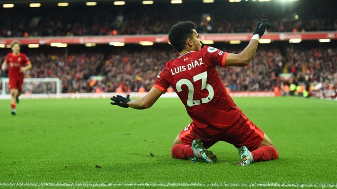 Luis Diaz là một trong những cầu thủ chơi tốt nhất ở mùa trước của Liverpool