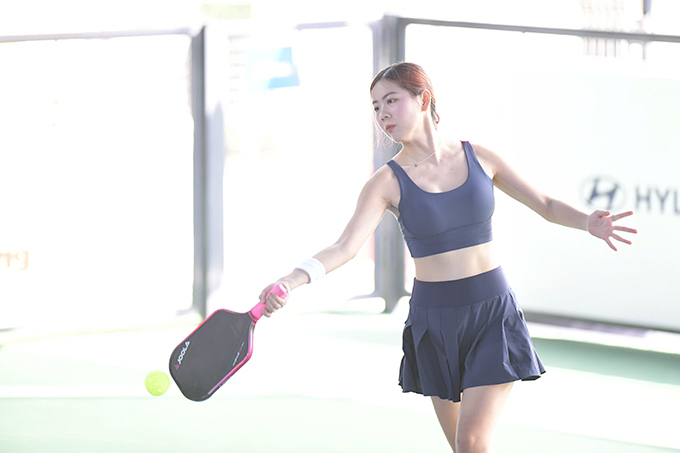 Người đẹp Hương Ly khá nổi tiếng trong giới pickleball