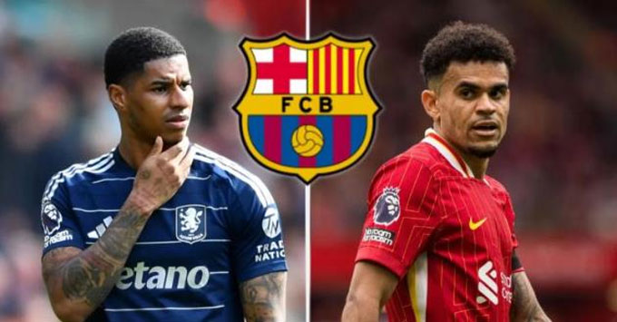 Barca nhắm Rashford và Diaz sau khi hụt Nico Williams