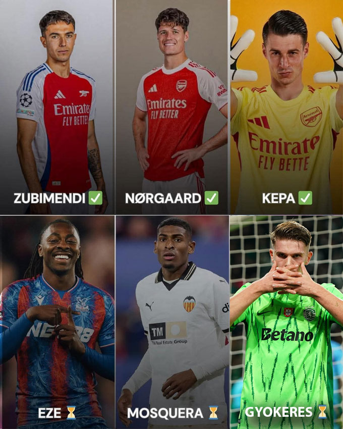 Arsenal đang hoạt động rầm rộ trên TTCN Hè 2025