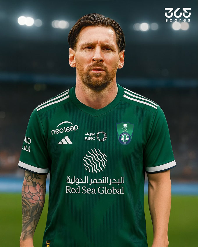 Messi có khả năng khoác áo Al Ahli từ năm 2026