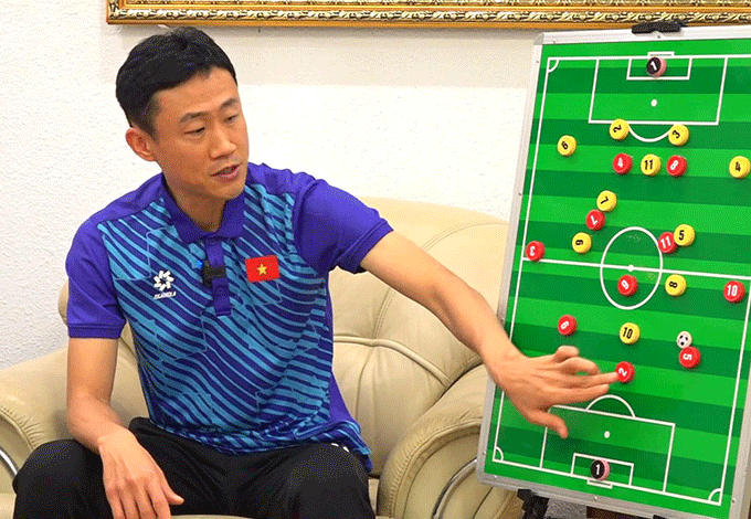 HLV Choi Won Kwon có triết lý xây dựng lối chơi vững chắc từ hệ thống phòng ngự