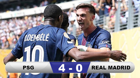 Kết quả PSG 4-0 Real Madrid: Les Parisiens vào chung kết FIFA Club World Cup Kết quả PSG 4-0 Real Madrid: Les Parisiens vào chung kết FIFA Club World Cup