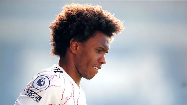 Willian chỉ ghi được 1 bàn cho Arsenal
