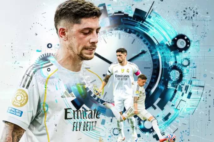 Valverde là cầu thủ thi đấu nhiều nhất thế giới trong mùa giải vừa qua