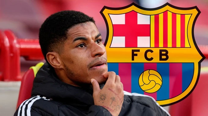 Rashford giờ đang chờ được giơ áo đấu chính thức của Barca