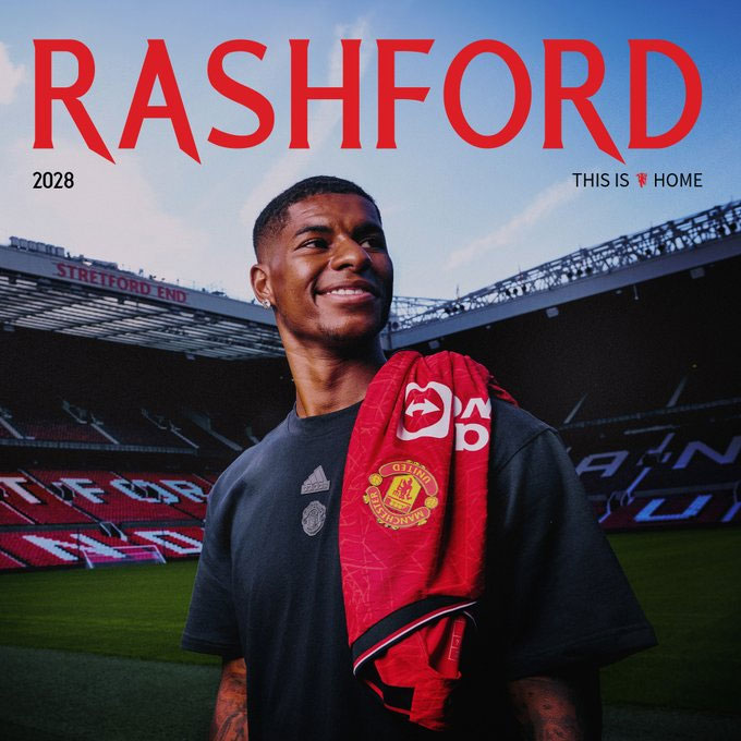 Rashford ký hợp đồng mới với MU ở Hè 2023