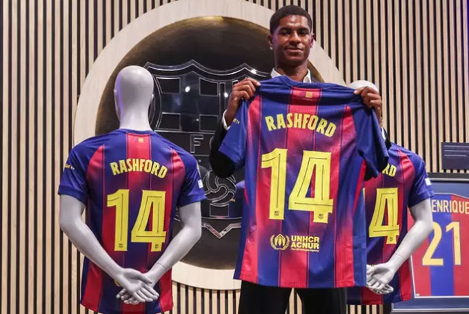 Rashford đang chờ đá trận ra mắt Barca