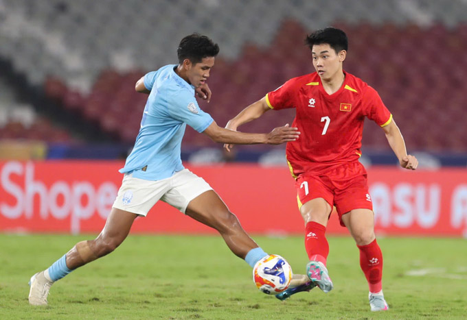 Đình Bắc và các đồng đội sẽ chơi trận chung kết với U23 Indonesia - Ảnh: Anh Khoa