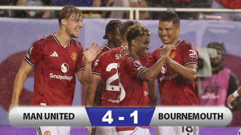 Kết quả MU 4-1 Bournemouth: Quỷ đỏ thắng tưng bừng Kết quả MU 4-1 Bournemouth: Quỷ đỏ thắng tưng bừng