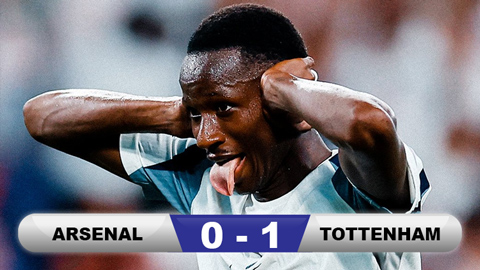 Kết quả Arsenal 0-1 Tottenham: Pháo thủ gục ngã bởi siêu phẩm từ giữa sân Kết quả Arsenal 0-1 Tottenham: Pháo thủ gục ngã bởi siêu phẩm từ giữa sân