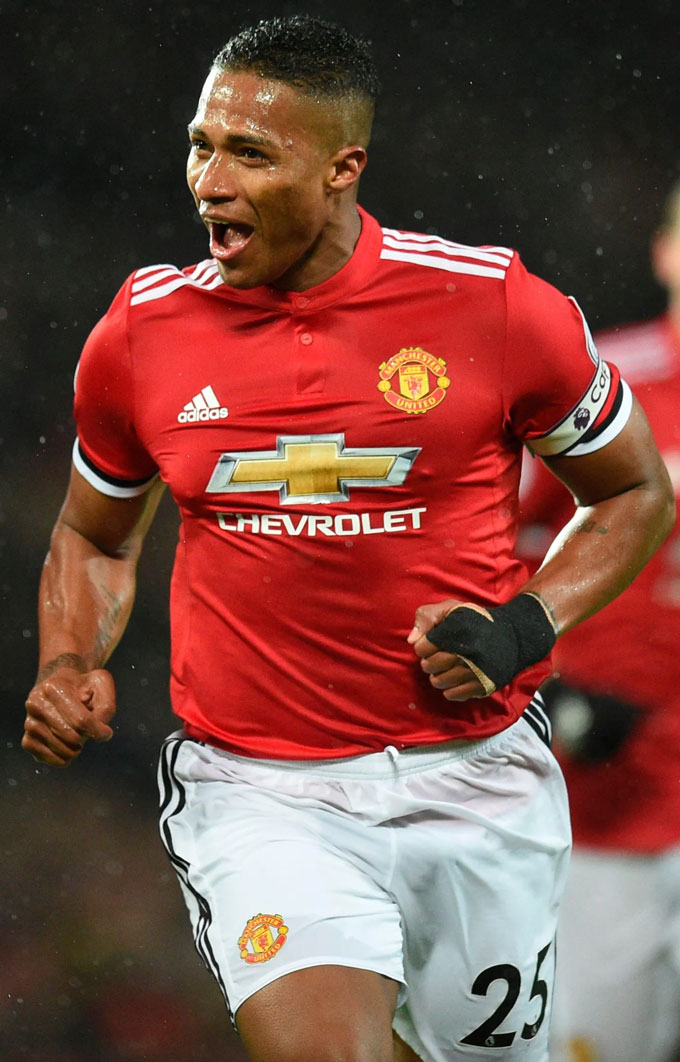 Antonio Valencia trong màu áo MU