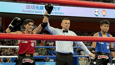‘Độc cô cầu bại’ Nguyễn Trần Duy Nhất hạ gục võ sĩ Trung Quốc, vào bán kết World Games 2025 ‘Độc cô cầu bại’ Nguyễn Trần Duy Nhất hạ gục võ sĩ Trung Quốc, vào bán kết World Games 2025