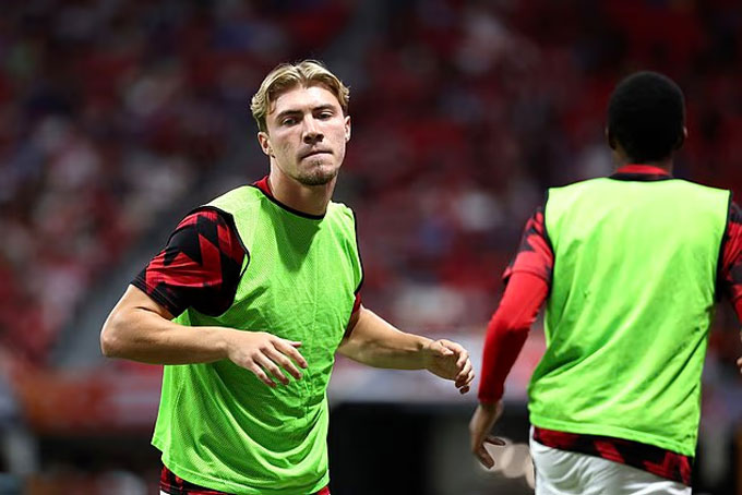 Hojlund không được ra sân một phút nào