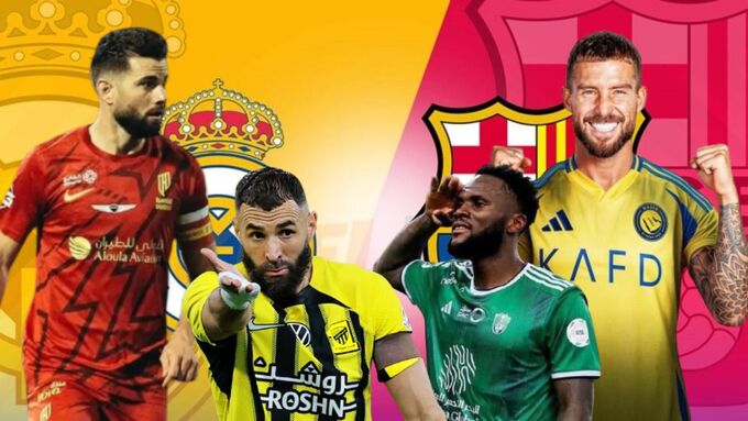 Real Madrid và Barca đều từng bị các đội bóng Saudi Arabia "rút ruột".