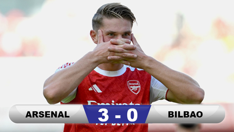 Kết quả Arsenal 3-0 Bilbao (pen: 6-5): Gyokeres lần đầu lập công mang cúp về cho Pháo thủ Kết quả Arsenal 3-0 Bilbao (pen: 6-5): Gyokeres lần đầu lập công mang cúp về cho Pháo thủ