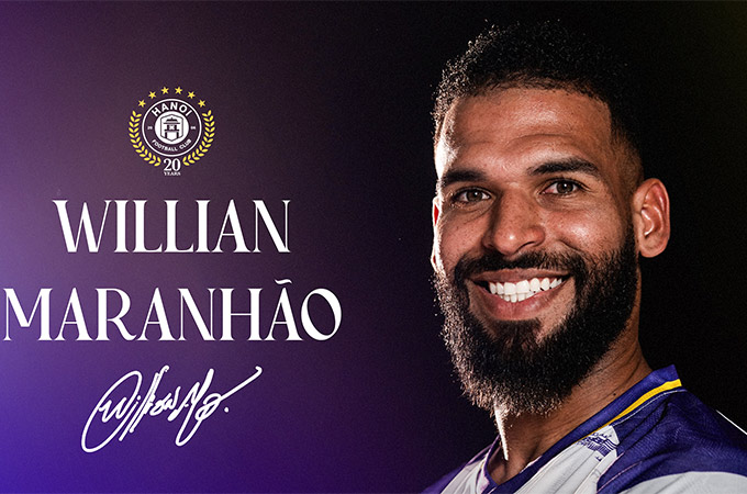 Willian Maranhao - tân binh có giá gần 1 triệu euro gia nhập CLB Hà Nội 