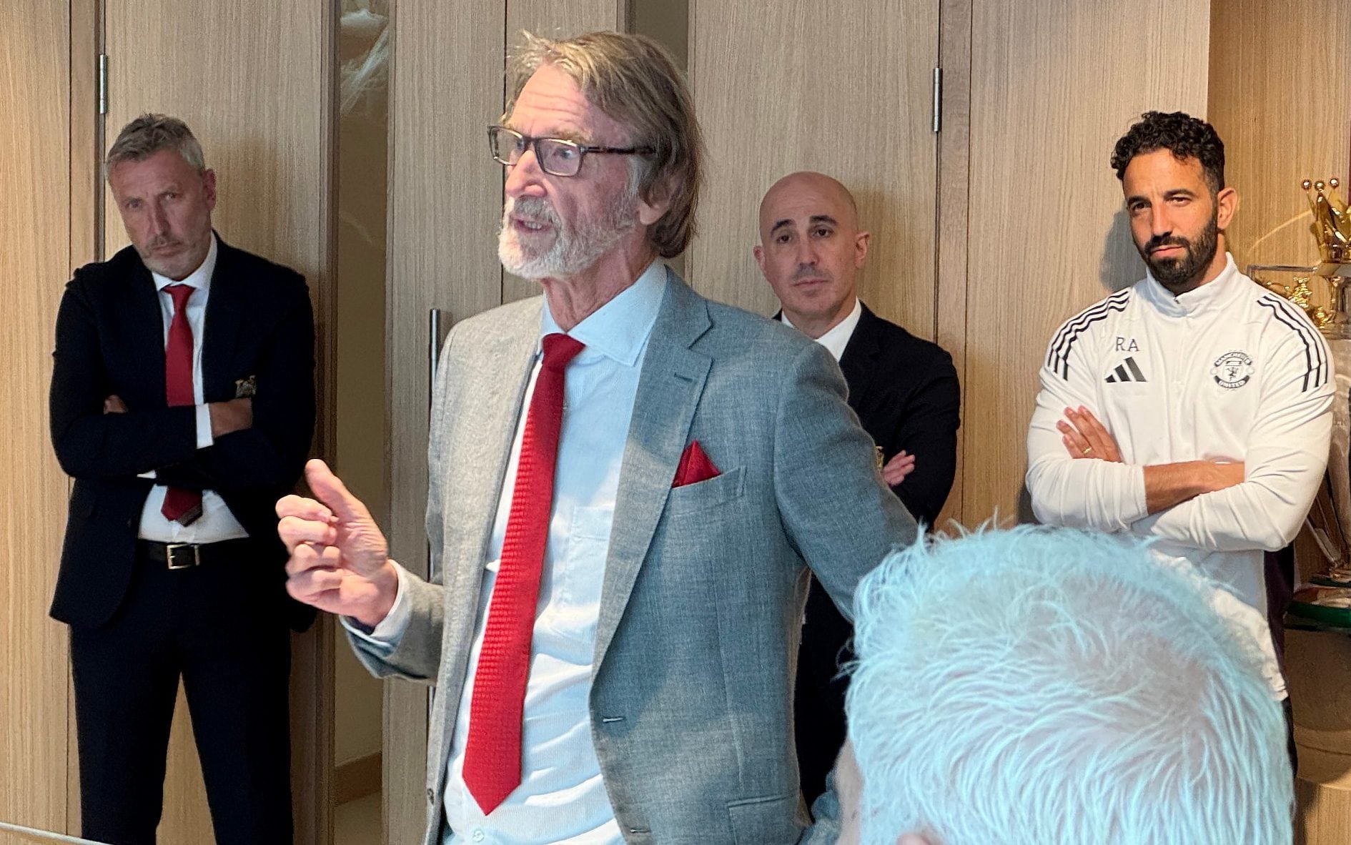 Sir Jim Ratcliffe phát biểu trong ngày khánh thành sân tập Carrington mới trị giá 50 triệu bảng vào thứ Sáu tuần trước