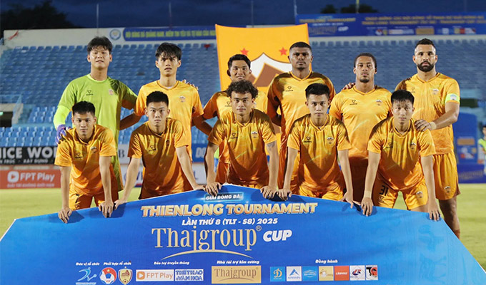 Vũ Khang được trao cơ hội bắt chính ở loạt trận giao hữu trước thềm mùa giải mới - Ảnh: Thiên Long 
