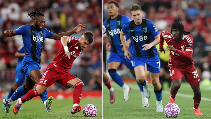 Cả Kerkez (trái) và Frimpong đều thi đấu nỗ lực ở trận mở màn Premier League