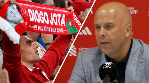 Arne Slot vô thức 'tìm' Diogo Jota lúc Liverpool bị Bournemouth gỡ hòa