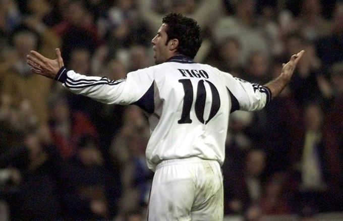 Figo là một trong những số 10 xuất sắc nhất lịch sử Real Madrid
