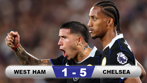 Kết quả West Ham 1-5 Chelsea: The Blues tạm chiếm ngôi đầu  Kết quả West Ham 1-5 Chelsea: The Blues tạm chiếm ngôi đầu