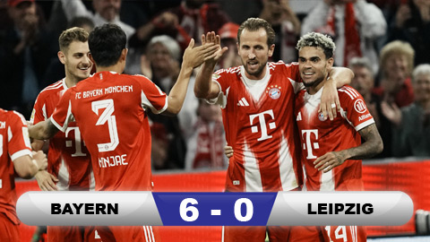 Kết quả Bayern 6-0 Leipzig: 'Sét tennis' ấn tượng của Bayern  Kết quả Bayern 6-0 Leipzig: 'Sét tennis' ấn tượng của Bayern