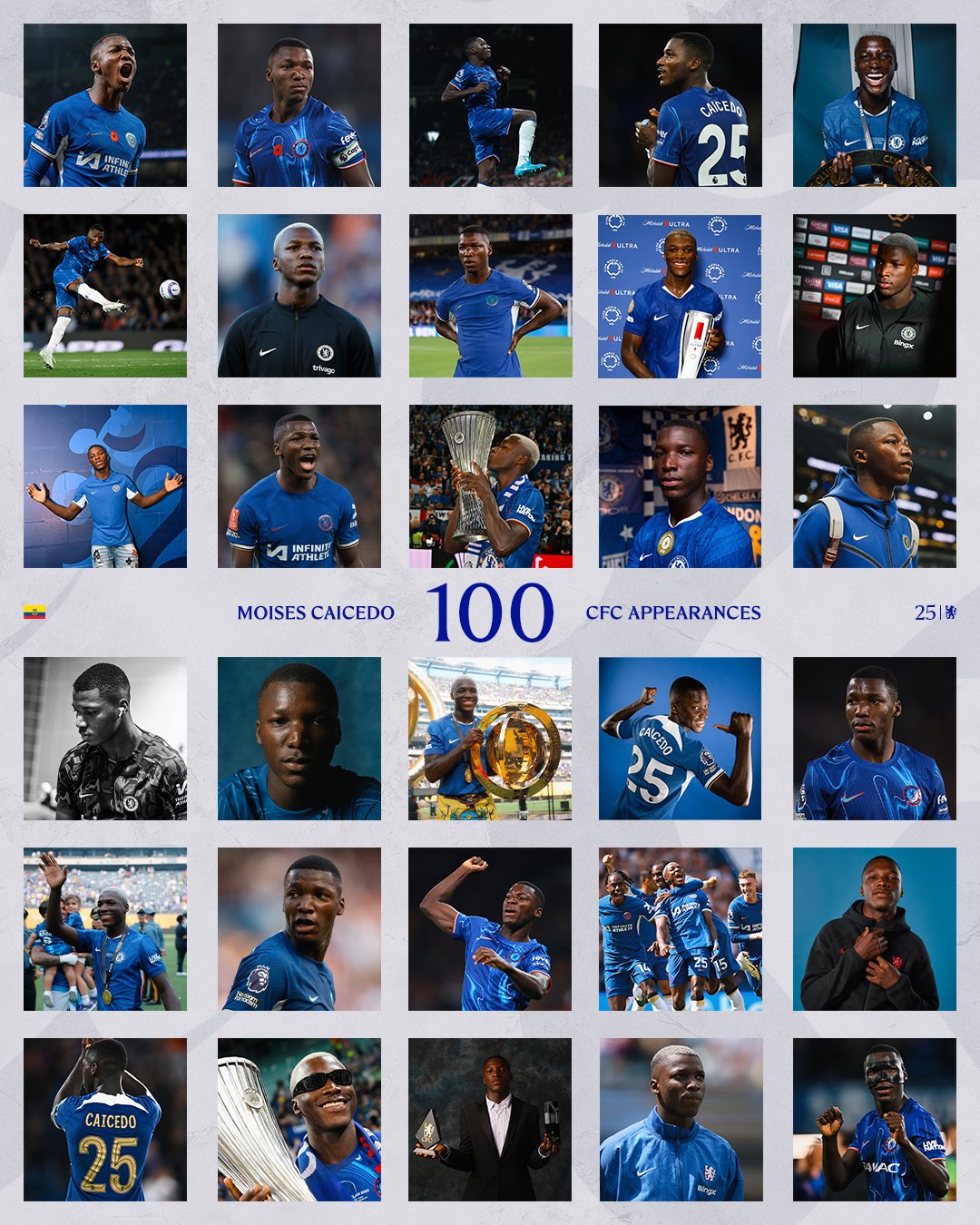 Caicedo có trận đấu thứ 100 trong màu áo Chelsea đầy ý nghĩa