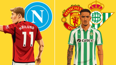 Chuyển nhượng MU: Đẩy xong Hojlund sang Napoli, hỏng vụ bán Antony cho Betis ở phút chót  Chuyển nhượng MU: Đẩy xong Hojlund sang Napoli, hỏng vụ bán Antony cho Betis ở phút chót