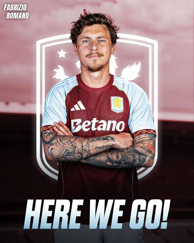 Lindelof ký hợp đồng 2 năm kèm điều khoản gia hạn thêm 1 năm với Aston Villa