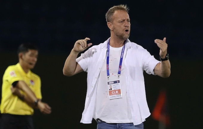 HLV Popov của CA Hà Nội. Ảnh: Minh Tuấn