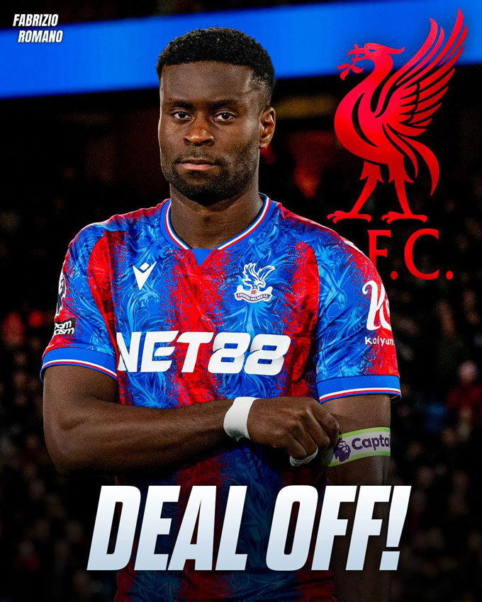 Thương vụ Guehi sang Liverpool đổ bể phút chót vì Palace không tìm được người thay